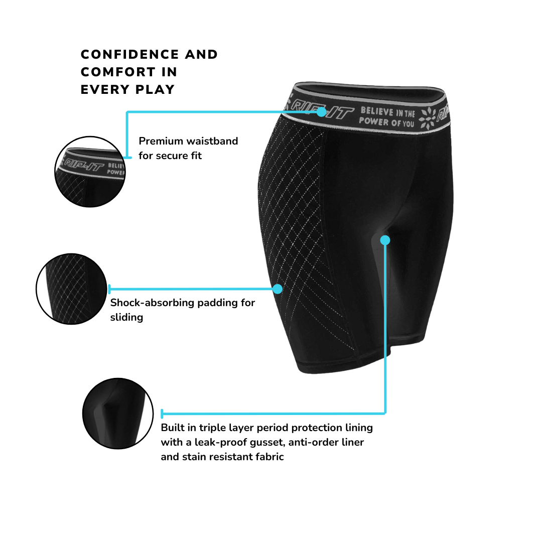 Period-Protection Pro Softball Sliding Shorts