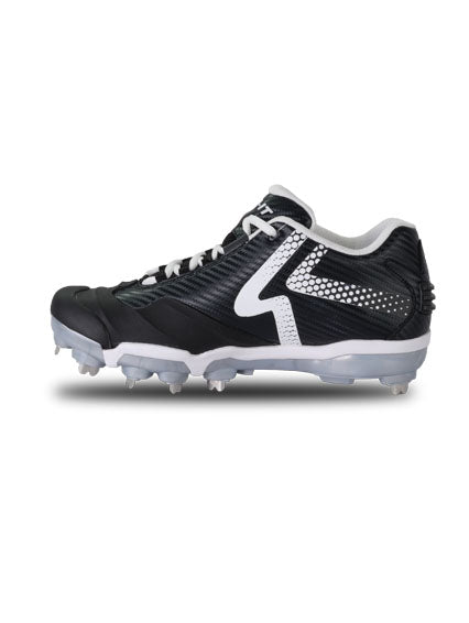 metal softball cleats black