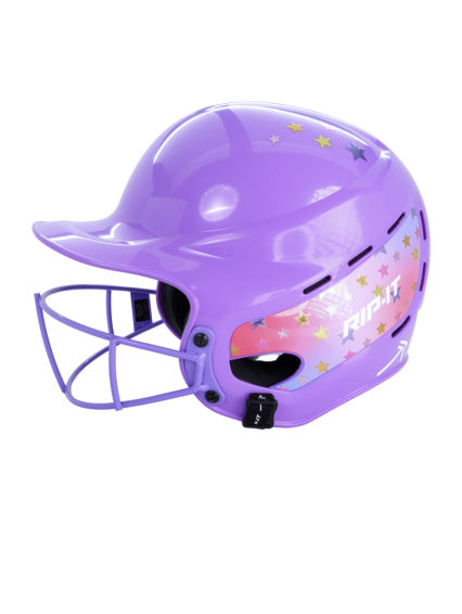 RIP-IT Girls' Play Ball Starlight Softball Batting Helmet, Lavender