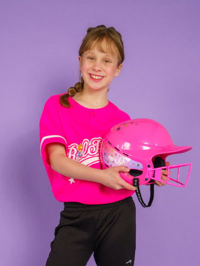 Girls' Play Ball Starlight Softball Batting Helmet
