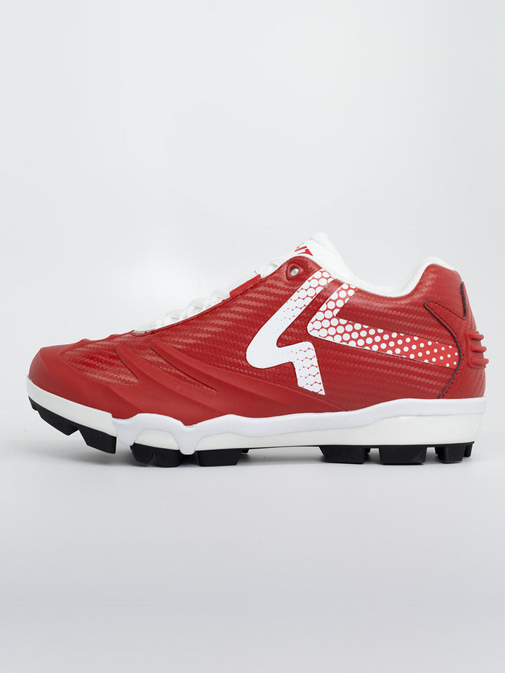 red and black womens softball cleats