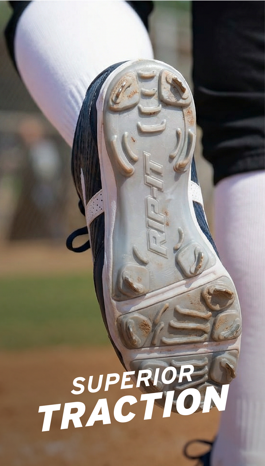 Rip-It - Softball femme pointes/crampons métal - Blanc - Neuf
