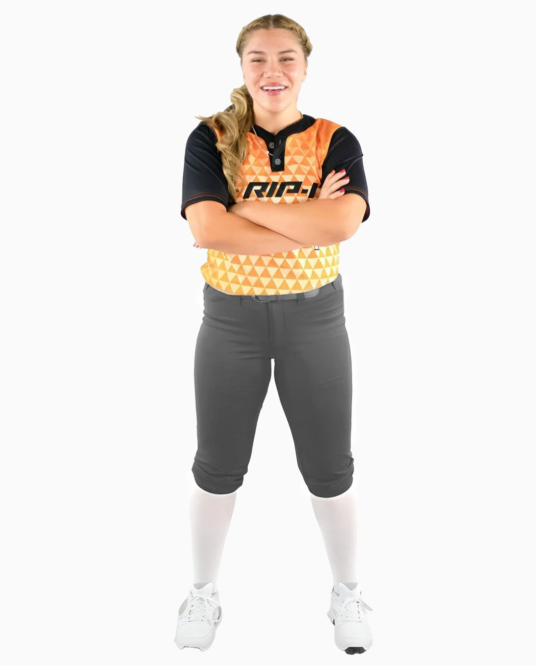 Rip It Girls Black Softball Pants Rip-It Revolution Athletic Fit