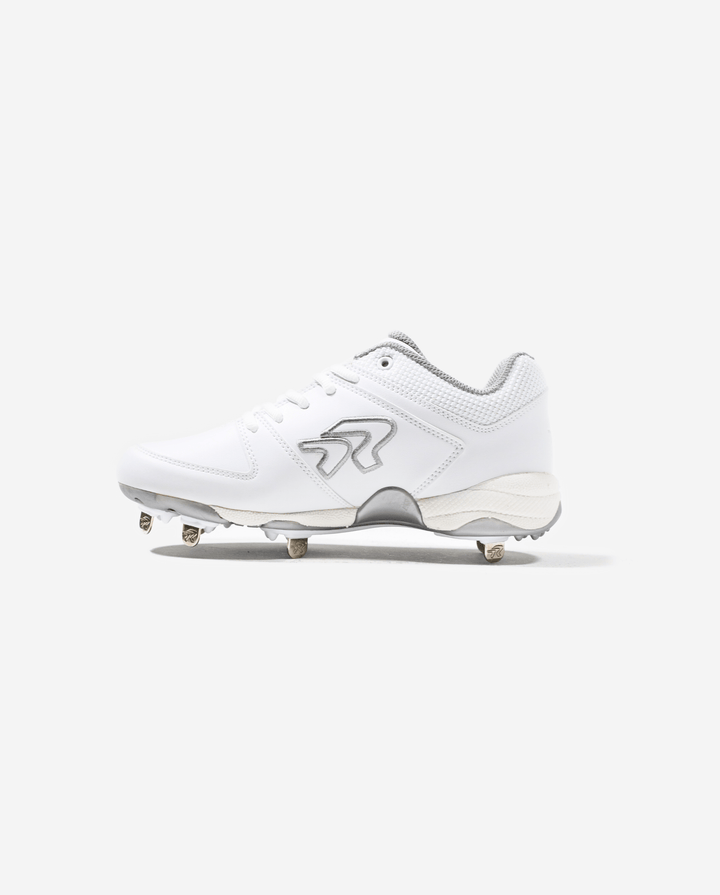 Crampons Softball Femme RIP-IT Ringor Flite – Métal – Noir & Blanc – Taille 7