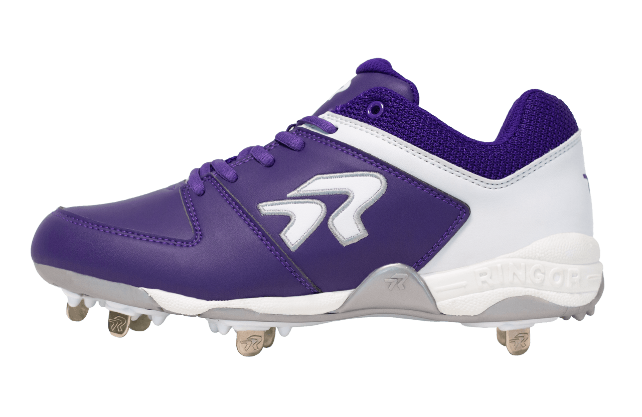 Purple girls softball cleats on sale