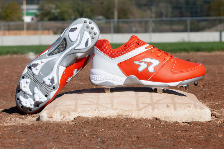 Soul Spike Crampons Métal Blanc Ringor Rip-It Pour Softball Féminin Soul Spike Crampons Métal Blanc Ringor Rip-It Pour Softball Féminin