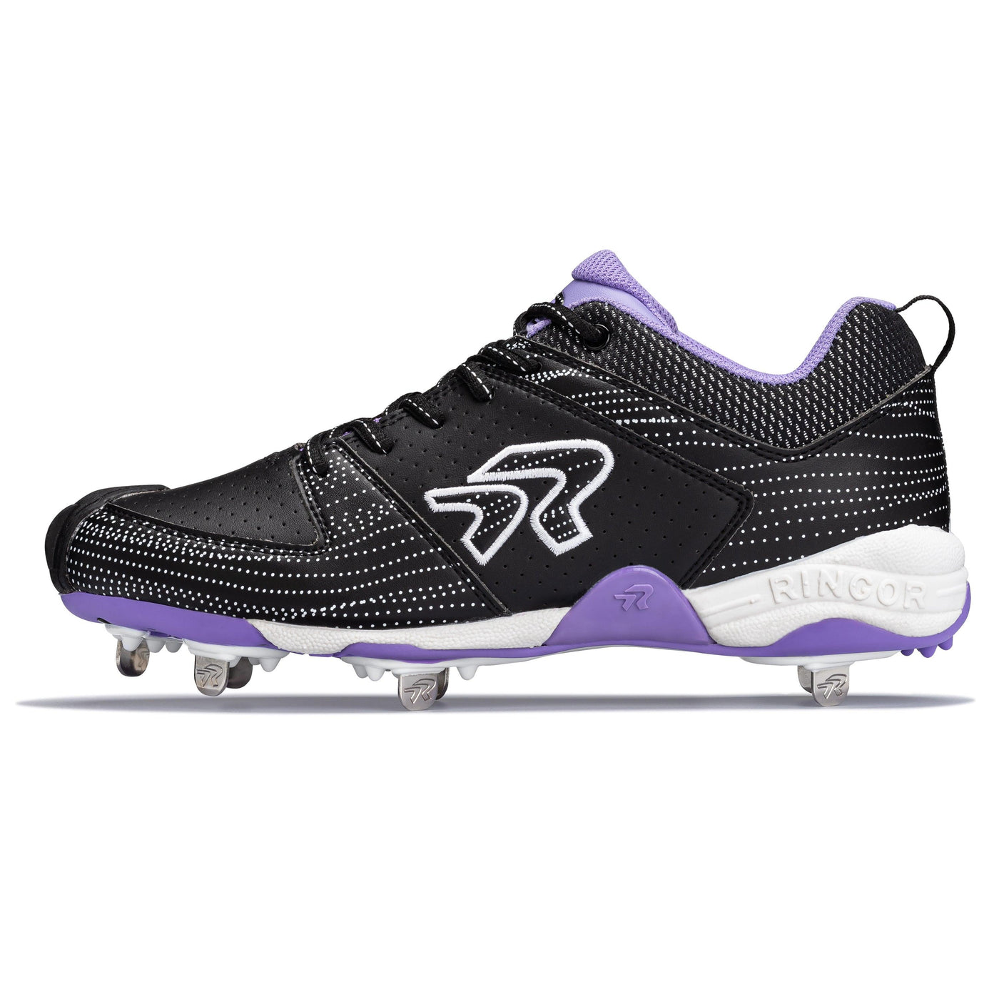 Women's Flite Black Ocean Metal Softball Cleat - RIP-IT Sports