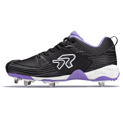 Women's Flite Black Ocean Metal Softball Cleat - RIP-IT Sports