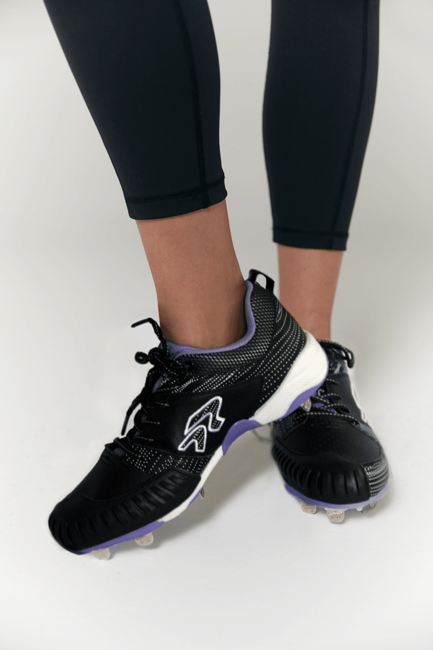 Women's Flite Black Ocean Metal Softball Cleat - RIP-IT Sports