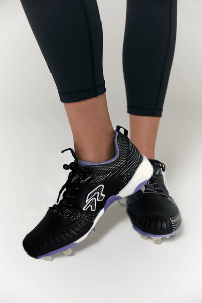 Women's Flite Black Ocean Metal Softball Cleat - RIP-IT Sports