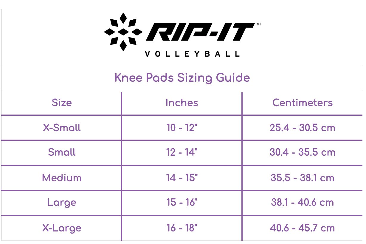 Women's Perfect Fit Volleyball Knee Pads RIPIT Sports