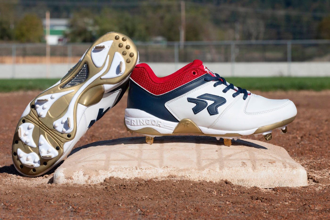 Women's Ringor Flite American Spirit Metal Softball Cleat - RIP-IT Sports